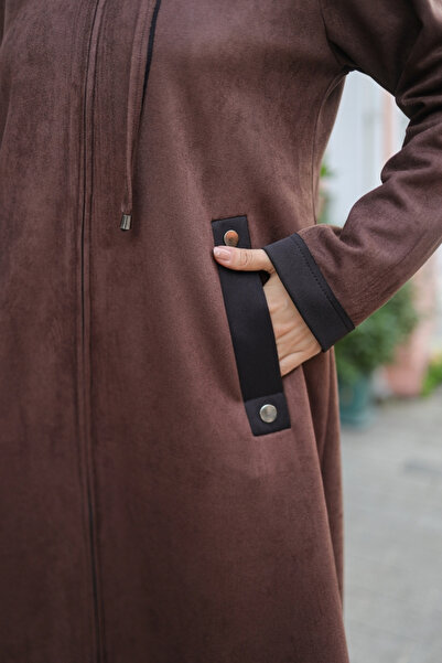 KADEEM Melina Suede Hooded Cap – 422158