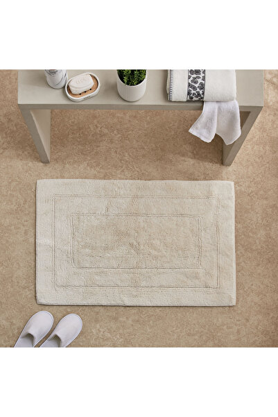 Home Box Luxy Bliss- Daytona- Reversible Cotton Bathmat- 60x90 cm- Cream
