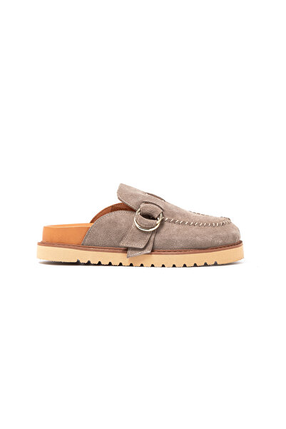 John May Women / Girls Slippers Rc-26Y-180-59084 Beige Suede 17