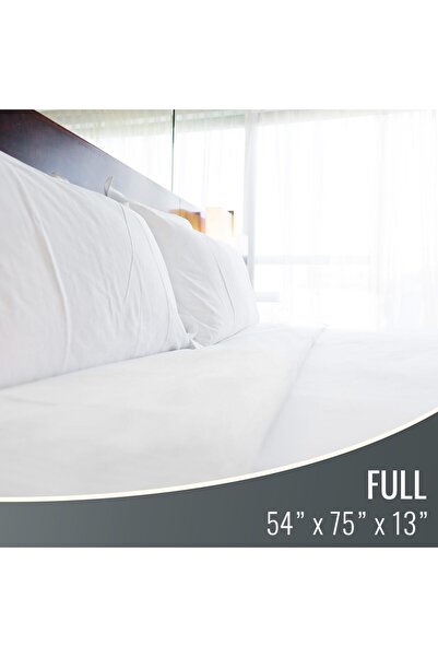 DMI Waterproof Zippered Mattress Protector, Plastic White