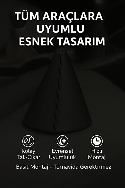 AutoDesign Proton Gen Black Synthetic Leather Black Sport Stitching Gear Shift Boot