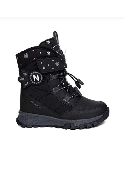 N Drops Kız Çocuk Kar Botu İçi Yünlü Su Geçirmez Bot