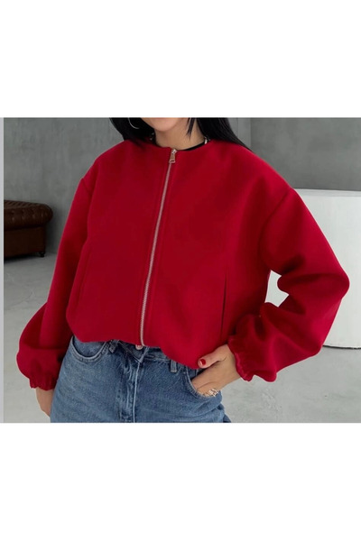 Melissatelier Kaşe Bambor Lining Jacket Red