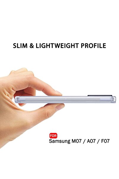 Etiget Samsung galaxy a07 transparent case silicone camera protected