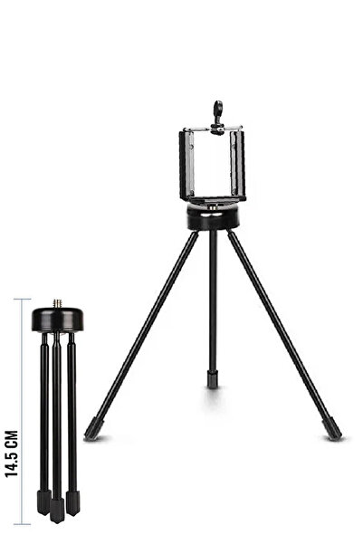 Light Nova 15 cm Metal Tripod Telefon Tutucu Kamera için Mini Tripod Selfie Ç...