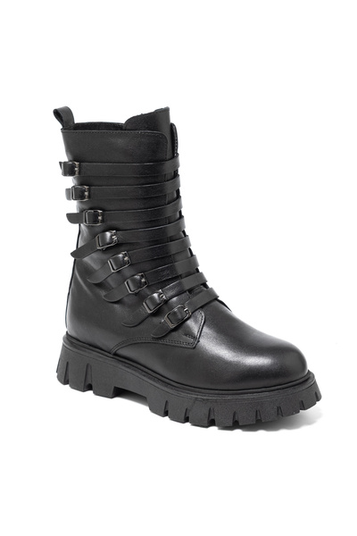 John May Women / Girls Boots Rc-25K-001-R25-208 Black-26