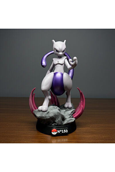 Anka Atolye Pokemon Mewtwo Detaylı Figürü (18cm) – Pokemon Koleksiyon için Figür / Oyuncak