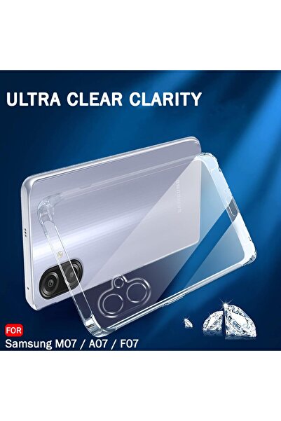 Etiget Samsung galaxy a07 transparent case silicone camera protected