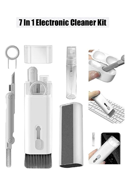 Light Nova 7in1 Bilgisayar, Laptop, Klavye, Telefon, Kulaklık Airpod Temizleyici Fırça Kit Temizleme Seti