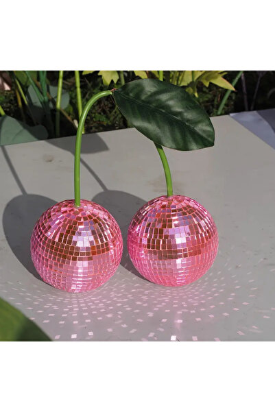 redame Pembe Kiraz Şeklinde Disko Topu Dekorasyon Disco Heart Pinterest Aynal...