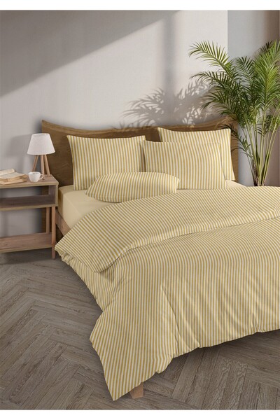 Monolisse Set de lenjerie de pat Mira bumbac 100% Ranforce Yezra, vopsit cu f...