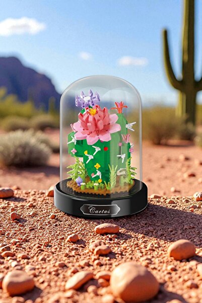 balody Fanuslu Flower Series – Cactus Building Block Set – 615 Pieces