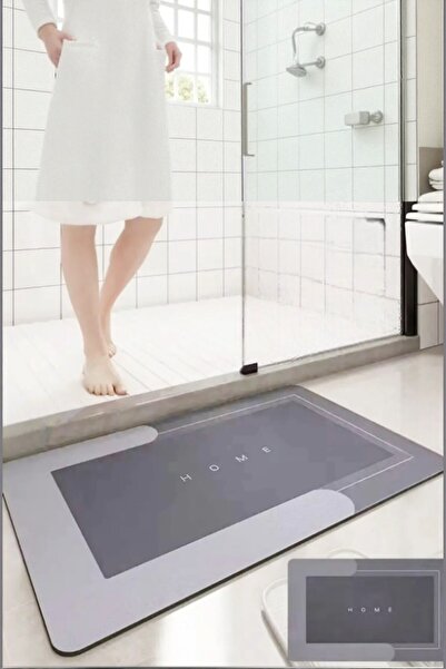 Manosta (1 Piece) 50X70 cm Bathroom, Kitchen Mat with Non-Slip Base, Water Absorbent Rectangular Structure - Easy to Clean