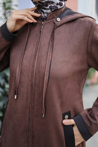 KADEEM Melina Suede Hooded Cap – 422158