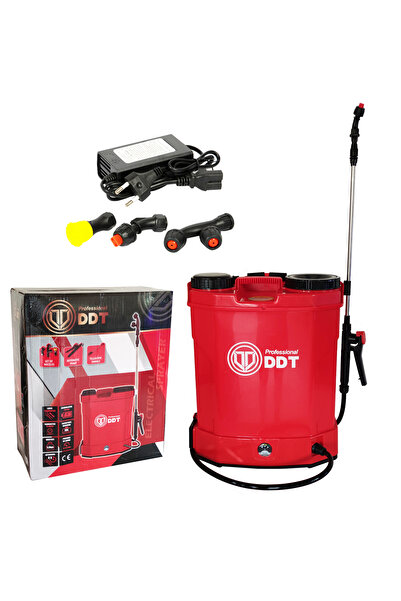 DDT Pompă de irigații alimentată cu baterie, rezervor de 16 litri, 12 V, 8 Ah