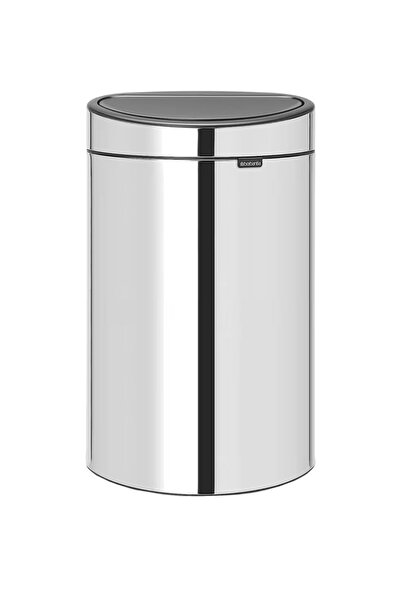 Brabantia Touch Bin 40-45 L – Brilliant Steel, Soft-Kitchen Touch Lid bin , Removable Inner Bucket