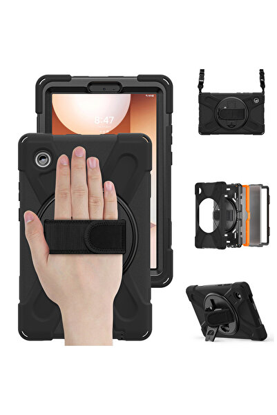 UnDePlus Samsung Galaxy Tab A11 Plus 11Inch Defender Strap-On Armored Tank Case X230 X235 X236B