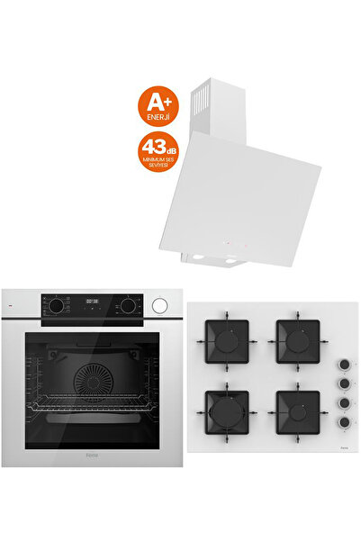 Ferre STEAM PLUS SERİSİ 3LÜ CAM ANKASTRE SET (QEP64CB-SS206-D078SA)