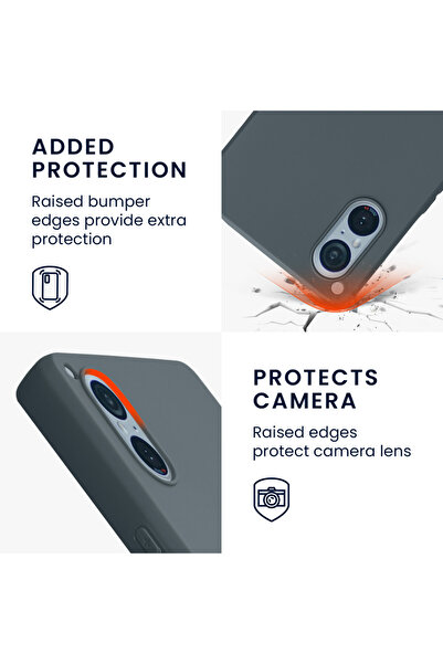 KWmobile Case for Sony Xperia 5 V, Dark Green, Silicone, 61522.202