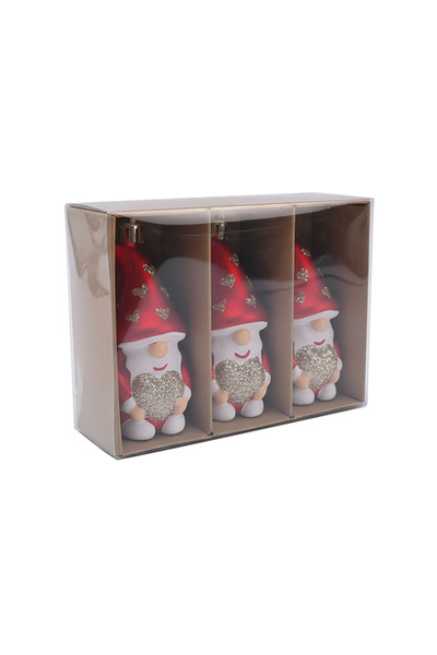 Karaca Home New Year Yılbaşı Lovely Elf 3 Parça Ağaç Süsü Seti