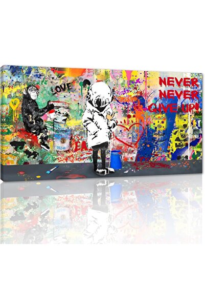 Emoda home Trove لوحة فنية جدارية من القماش بتصميم جرافيتي لطفل حديث لتزيين غ...