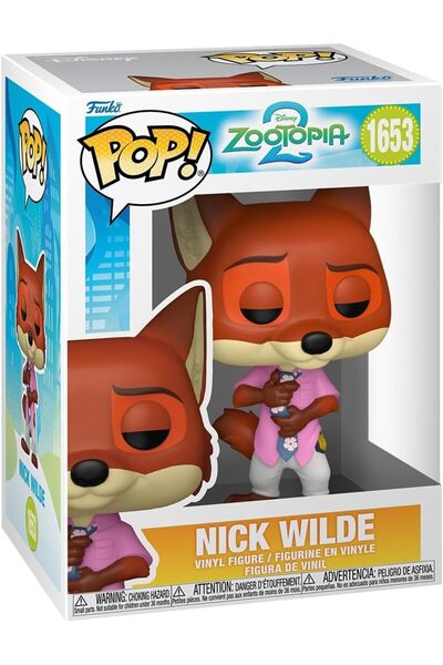Funko Pop! Disney: Zootopia 2 - Nick Wilde Collectable Vinyl Figure