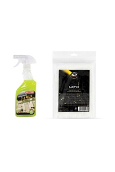 MAFRA Interior Detailing Pack - 3-in-1 Leather Treatment 500 ml + K2 LEFA 40x40 cm Cloth