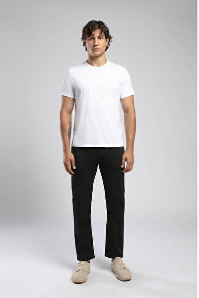 Lee Cooper Ανδρικό τζιν παντελόνι Rico ψηλόμεσο, ίσιας γραμμής, μαύρο.