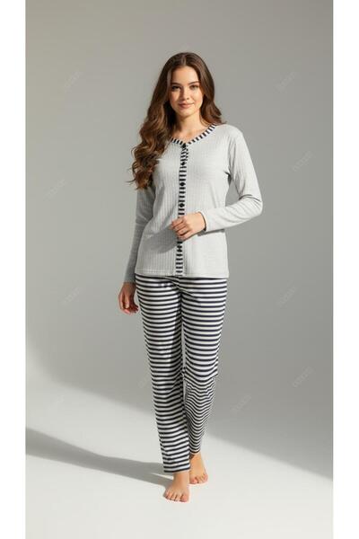 new ats Raporlu Interlock Cotton Pajama Set