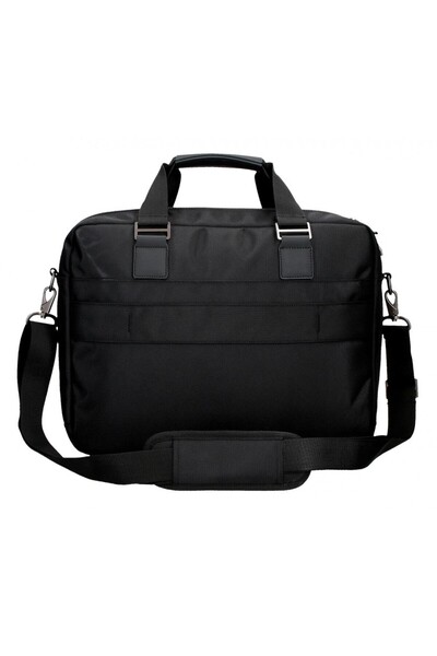 Movom Men's business bag, Buster, 2 compartments, laptop/tablet pockets, black, 40x30x11 cm