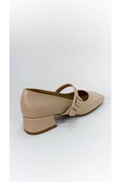 fikret bağcı Stylish Women's Blunt Toe Square Heel Comfortable Microfiber Leather, Soft Lining Comfort