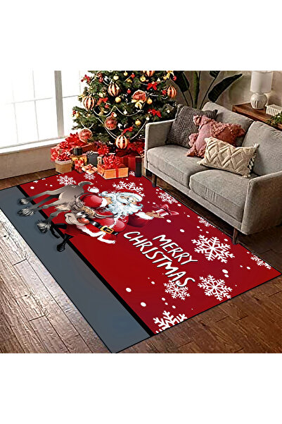 OEM Christmas non-slip rug, 120×180 cm, holiday-themed design