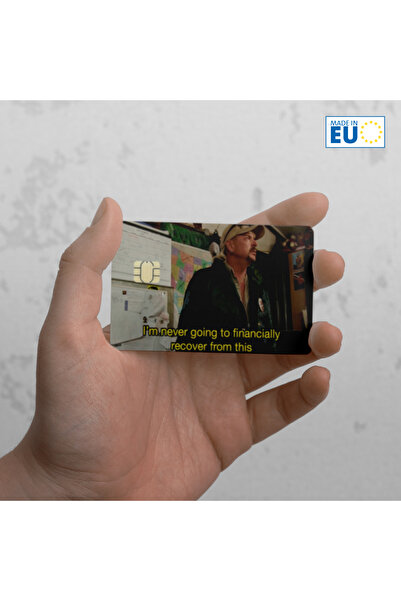 ACME LABS Credit Card Sticker Skin - I'm Never Going to Financially Recover- Small Chip