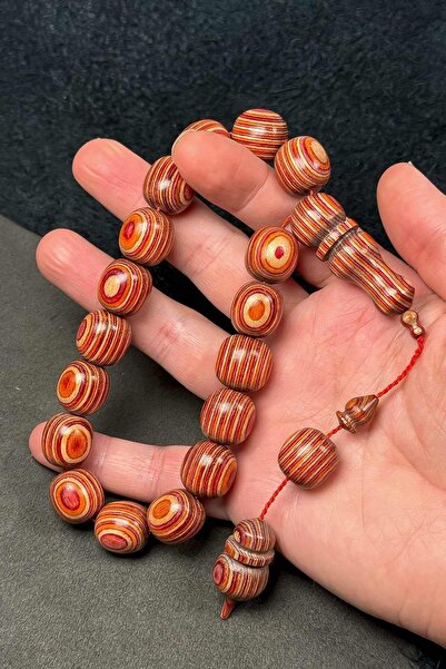 TESBİHKENTİ Maskot 17-Piece Camphor Wood Prayer Beads