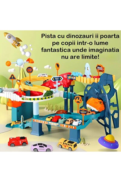 indiggo 2in1 TurboGalaxy Space Car Circuit Playset with Lights, Sounds and 8 Cars