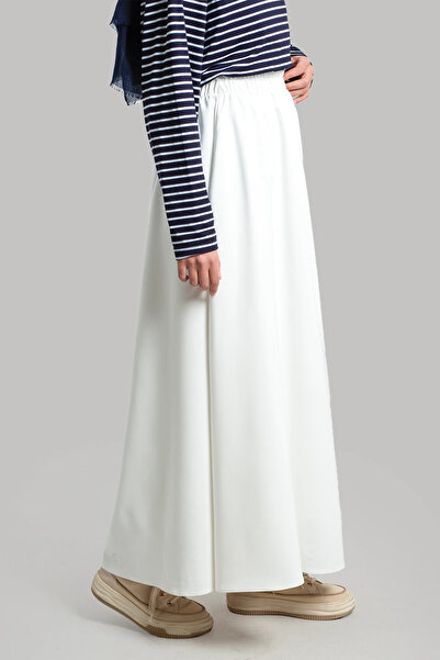 Lemaye Crepe Skirt - White