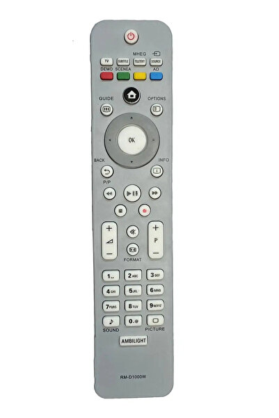 OEM Compatible remote control for Philips TV RM-D1000W, IR code 258 (95)
