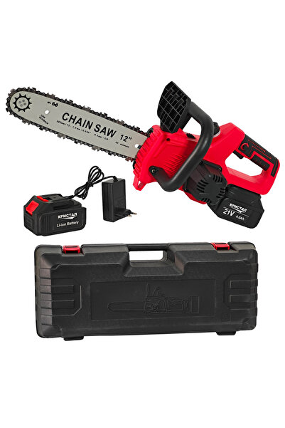 DDT Drujbă / mini ferăstrău cu baterie DDT-CRISTAL, 21V, 4A, Indicator procen...