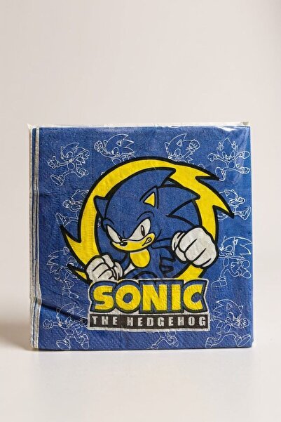 Cadde Süs مناديل ورقية بتصميم سونيك 20 قطعة