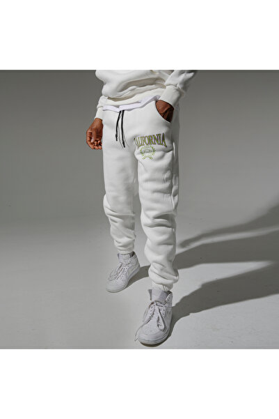 Superbluemexico Unisex Winter Jogger Sweatpants with Elasticated Cuffs