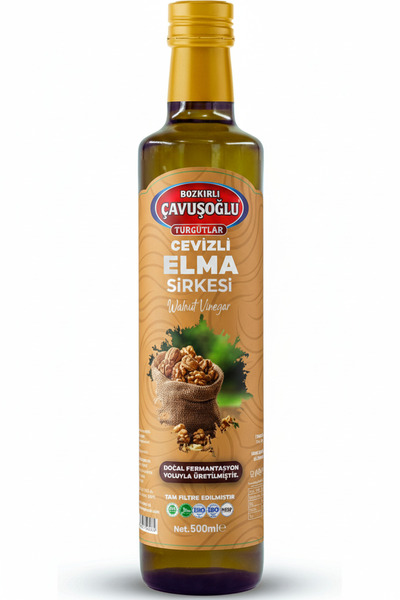Bozkırlı Çavuşoğlu Cevizli Elma Sirkesi Doğal Fermantasyon 500ml