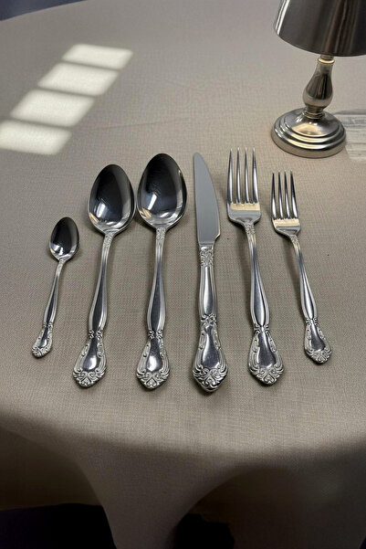 Kitchen Life 72 Piece Stainless Steel Mahi Devran Cutlery Set – Stylish Stainless Steel Tableware Set