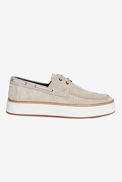 BROOKS BROTHERS Erkek Bej %100 Süet Loafer