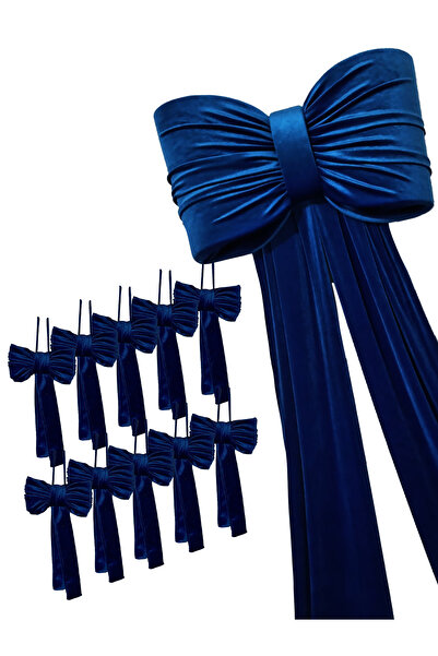 Insolito Custom Blue velvet Christmas bow set – 1 large bow + 15 small bows – LIMITED EDITION
