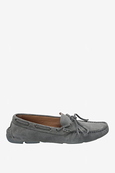 BROOKS BROTHERS Erkek Antrasit %100 Süet Antrasit Loafer