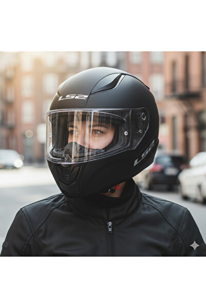 LS2 RAPID 2 MAT SİYAH MOTORCU KASKI
