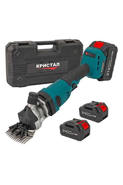 DDT -Mașină de tuns oi CRISTAL cu baterii, 21 V, 2000 mAh, 2 baterii, accesor...