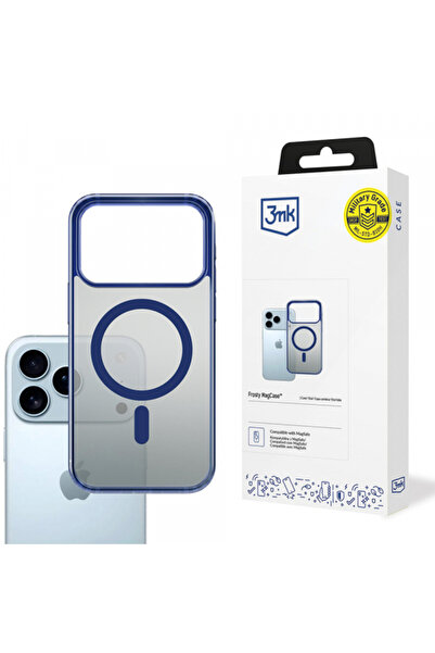 Apple Husa MagSafe pentru iPhone 17 Pro, 3MK, Frosty MagCase, Bleu