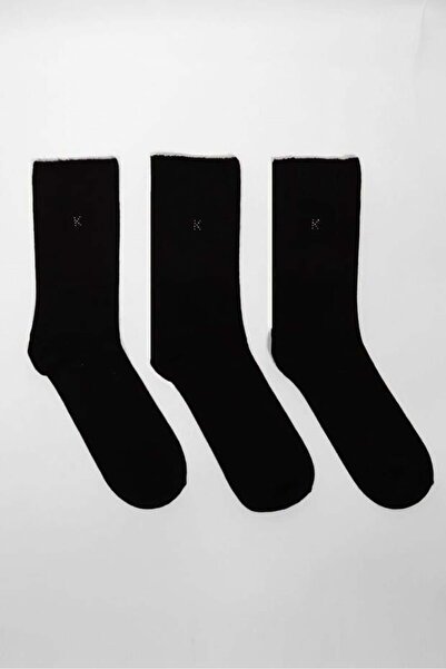 BONY SOCKS Pachet de 3 șosete Melissa Modal pentru femei, negre