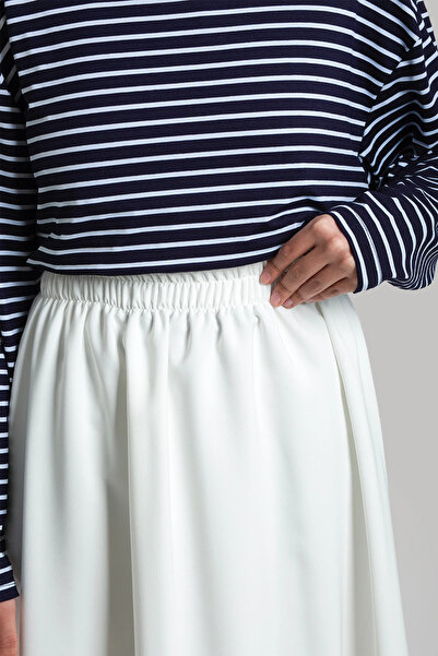 Lemaye Crepe Skirt - White